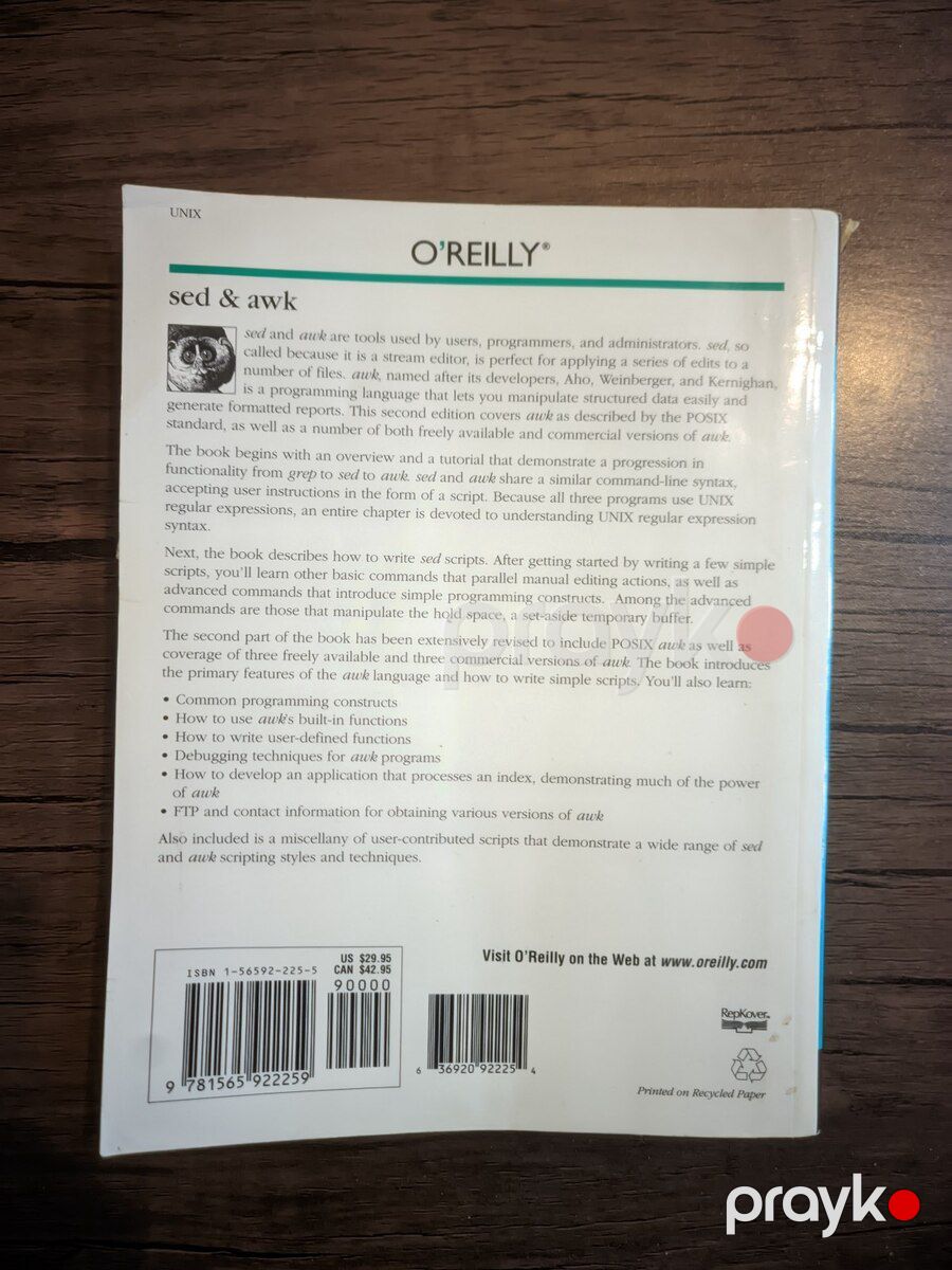 Sed & awk - 2nd edition by Dougherty, Dale - Pprbk — Kitablar və jurnallar, Sumqayıt (3)