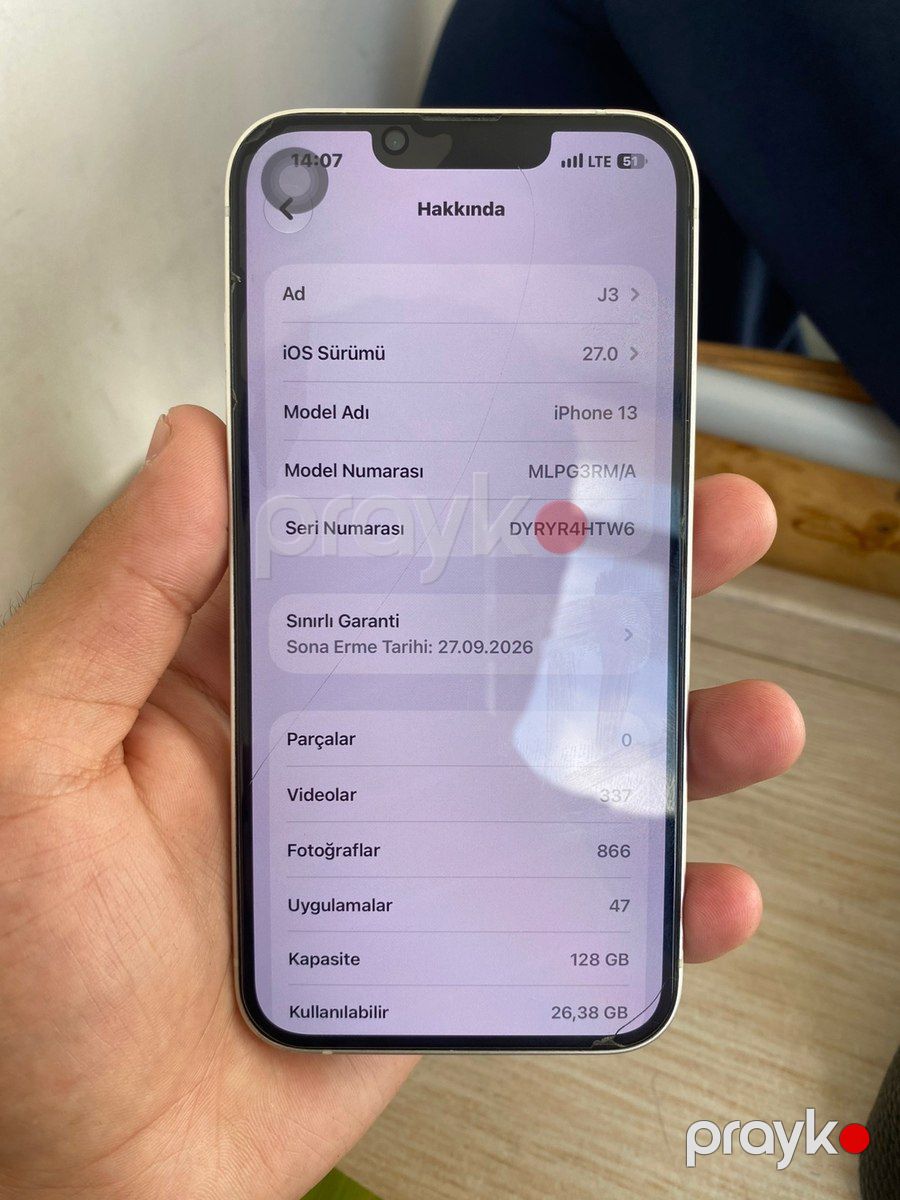 Apple iPhone 13 Starlight 128GB/4GB — Smartfonlar, Bakı (8)