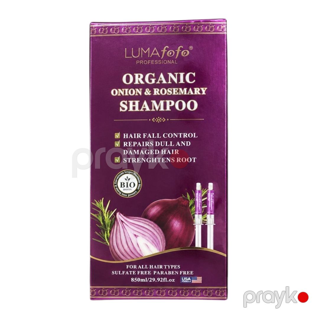 Saçlar üçün şampun Organic Onion & Rosemary, bərpaedici, 850 ml — Mallar, Bakı