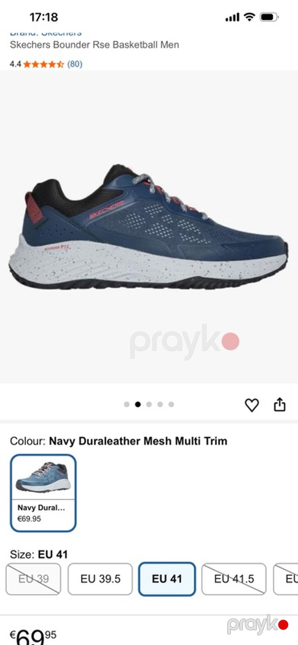 Skechers Bounder Rse Basketball Men idman ayaqqabısı - Rəng: Navy — Krossovkalar, Bakı (4)