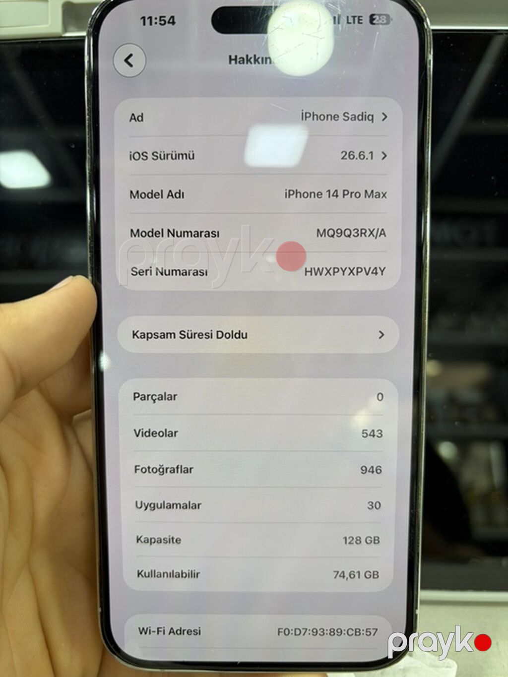 IPhone 14 Pro Max, 128 GB, Gümüşü — Apple iPhone, Bakı (4)