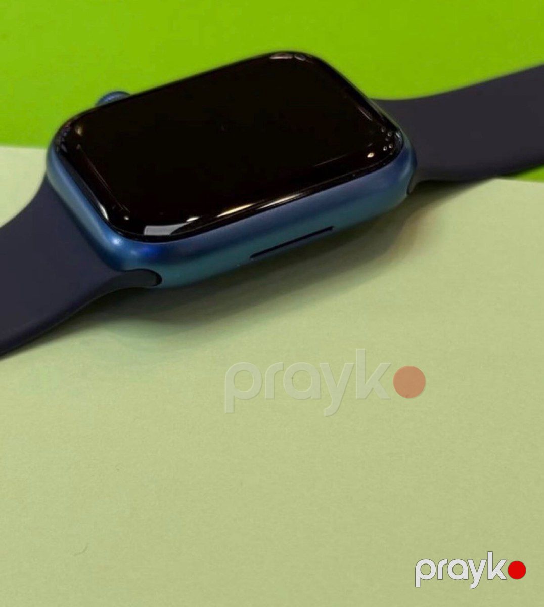 Apple Watch Series 7 Aluminum Blue 45mm — Ağıllı saatlar və biləkliklər, Bakı (5)