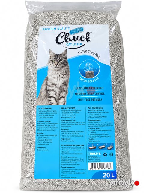 Doldurucu Chuck, Hopdurucu/Topalanan, Pişiklər üçün, 20 l, Marsel sabunu — Bakı