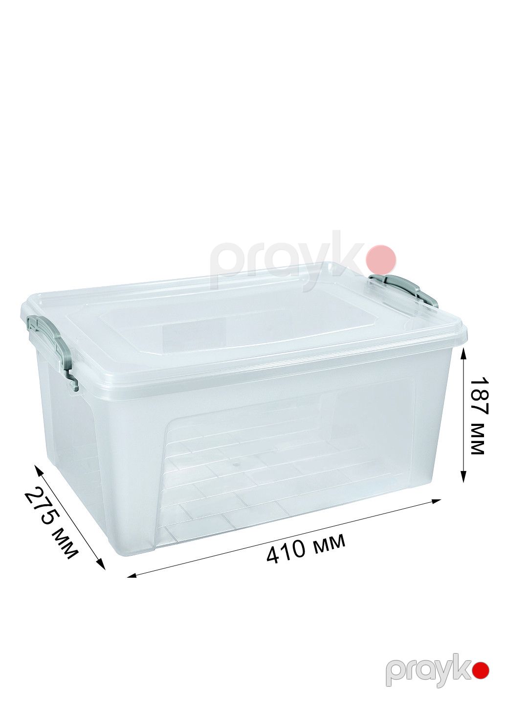 Saxlama qabı StarsPlast, 15 l, plastik, 410x275x187 mm, şəffaf — Mallar, Bakı (2)