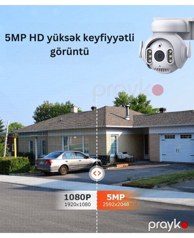 "Tuya Inqmega 5MP" wifi kamerası — Ağıllı ev və təhlükəsizlik, Bakı (6)