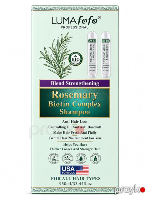 Şampun LUMAfofo Professional Rosemary Biotin Complex 950 ml — Bakı