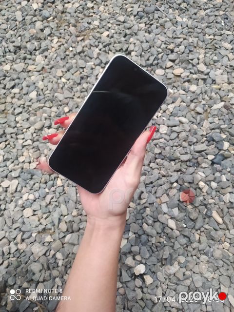 IPhone 14, 128 GB, White Titanium, Zəmanət, Kredit, Barmaq izi — Digah