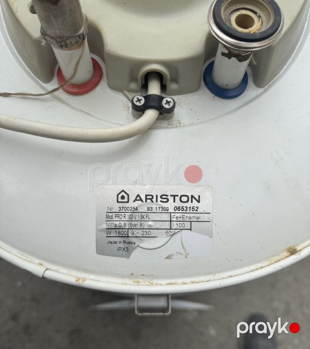 Ariston 100 l, İşlənmiş, Kredit yoxdur, Ünvandan götürmə — Su qızdırıcılar, Bakı (2)