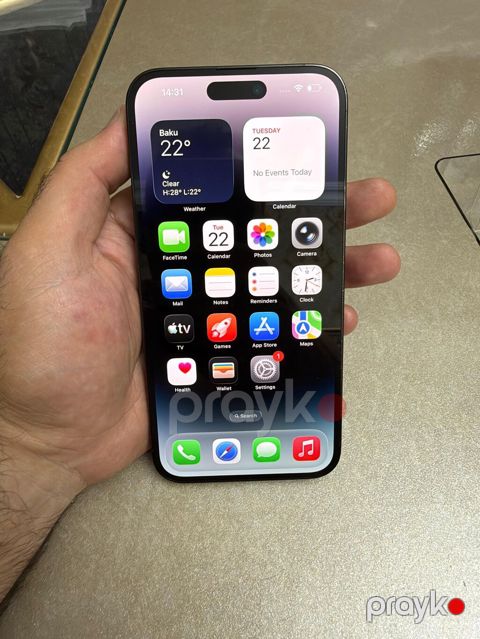 IPhone 14 Pro Max, 128 GB, Black Titanium, Face ID — Bakı
