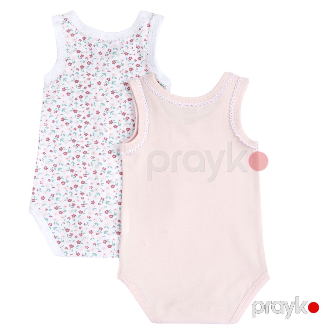 Qızlar üçün 2 ədədli bodi dəsti Chicco 9101764000000-11, rəngbərəng, pambıq/elastan, ölçü 6 ay — Mallar, Bakı (2)