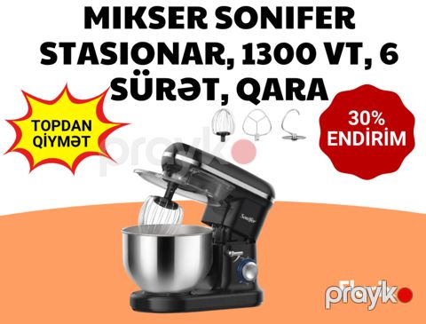 Mikser Sonifer –1300W, 6 sürət, stasionar, qara — Bakı