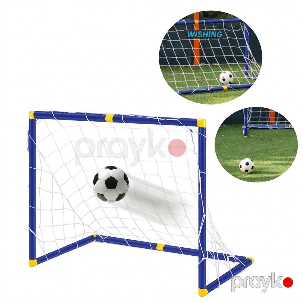 Futbol qapısı, göy/sarı, plastik, 46x35x63 sm — Mallar, Bakı (3)