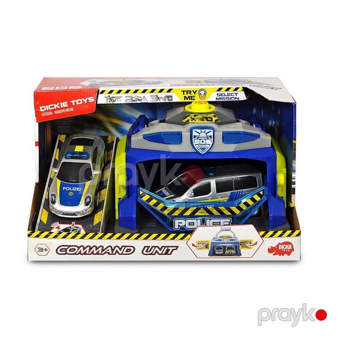 Oyun dəsti Dickie Toys 2 maşınla polis komanda məntəqəsi, 3+ yaş — Mallar, Bakı (2)