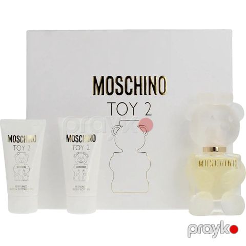 Moschino Toy 2 qadınlar üçün ətir dəsti (Ətir suyu 50 ml + Bədən üçün losyon 50 ml + Duş geli 50 ml) — Bakı
