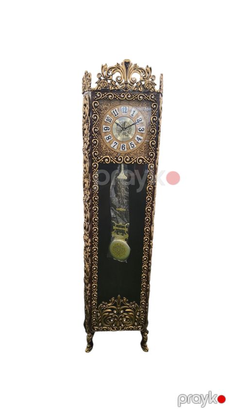 Döşəməüstü saat 3982, taxta/şüşə, qəhvəyi/qızılı, 40x180 sm — Bakı