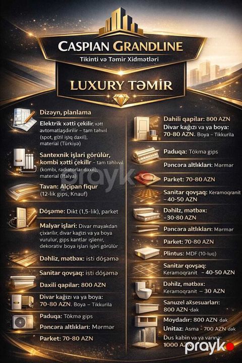 Təmir tikinti ən ucuz bizdə — Bakı
