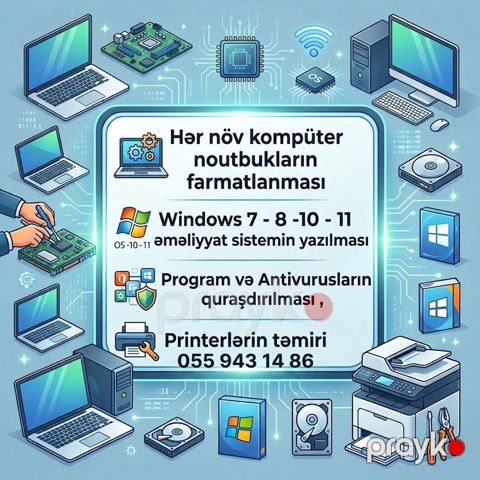Noutbukdan Printerə Təmir xidməti — Bakı