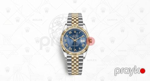 Qol saatı kişilər üçün RX14371 Silver/Gold/Blue — Bakı