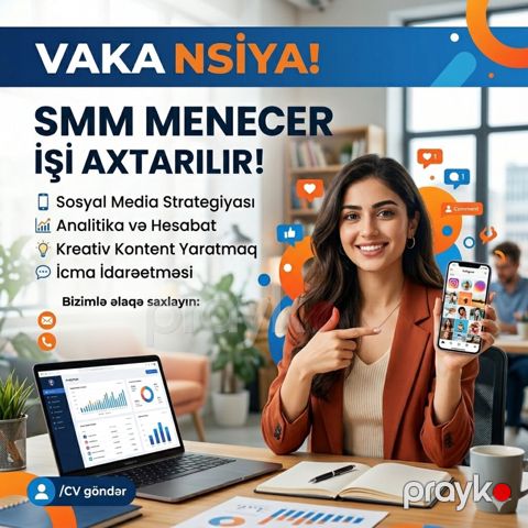 SMM menecer işi axtarıram — Bakı