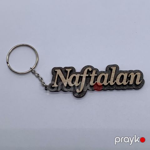 Brelok Naftalan, taxta — Bakı