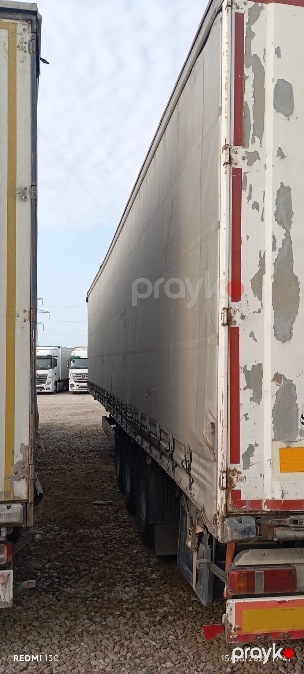 Krone tentli/ştorlu yarımqoşqu - Marka/model: Krone - Korpus: tentli — Qoşqular, Digah (5)
