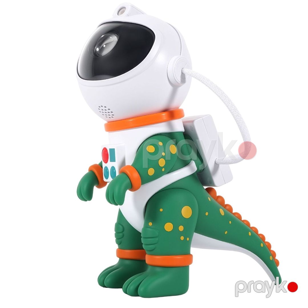 Uşaq lampası Green Lion Astronaut Galaxy Night Light Projector Masaüstü ABS plastik Yaşıl — Mallar, Bakı (3)