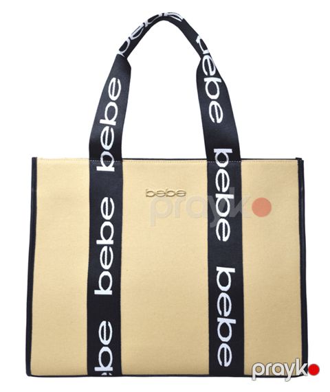 Çiyin çantası Hanna Canvas Zip Tote, bej — Bakı