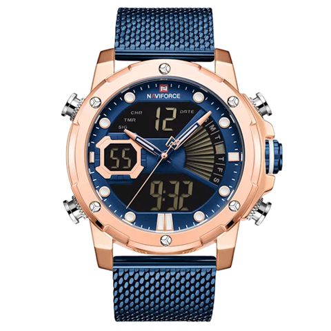 Qol saatı NaviForce 9172 Rose Gold/Blue — Bakı