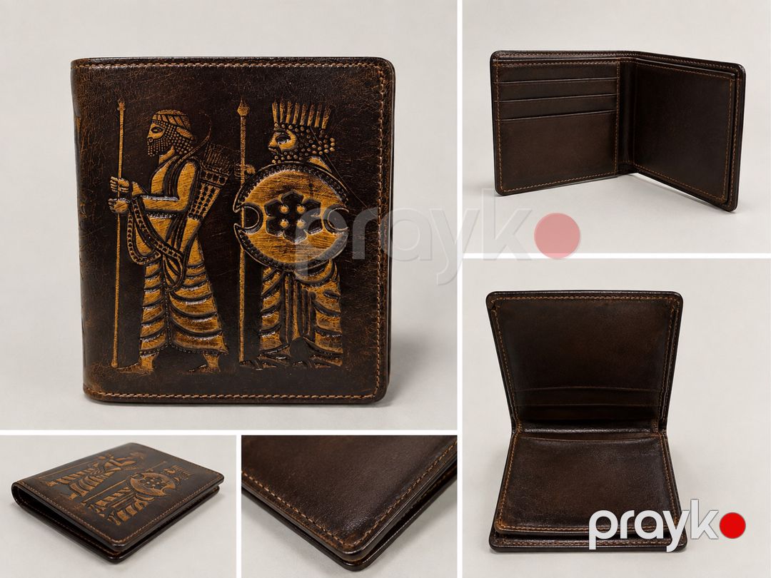 Pul kisəsi 2777105, qəhvəyi, təbii dəri, 10x11 sm — Mallar, Bakı (2)