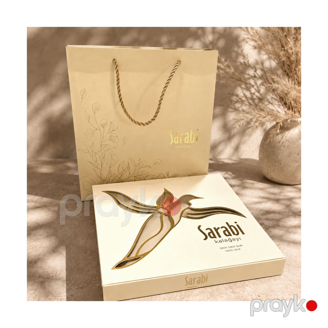 Kəlağayı Izim KG00102, ipək, qəhvəyi, ölçü 150x150 sm — Mallar, Bakı (3)