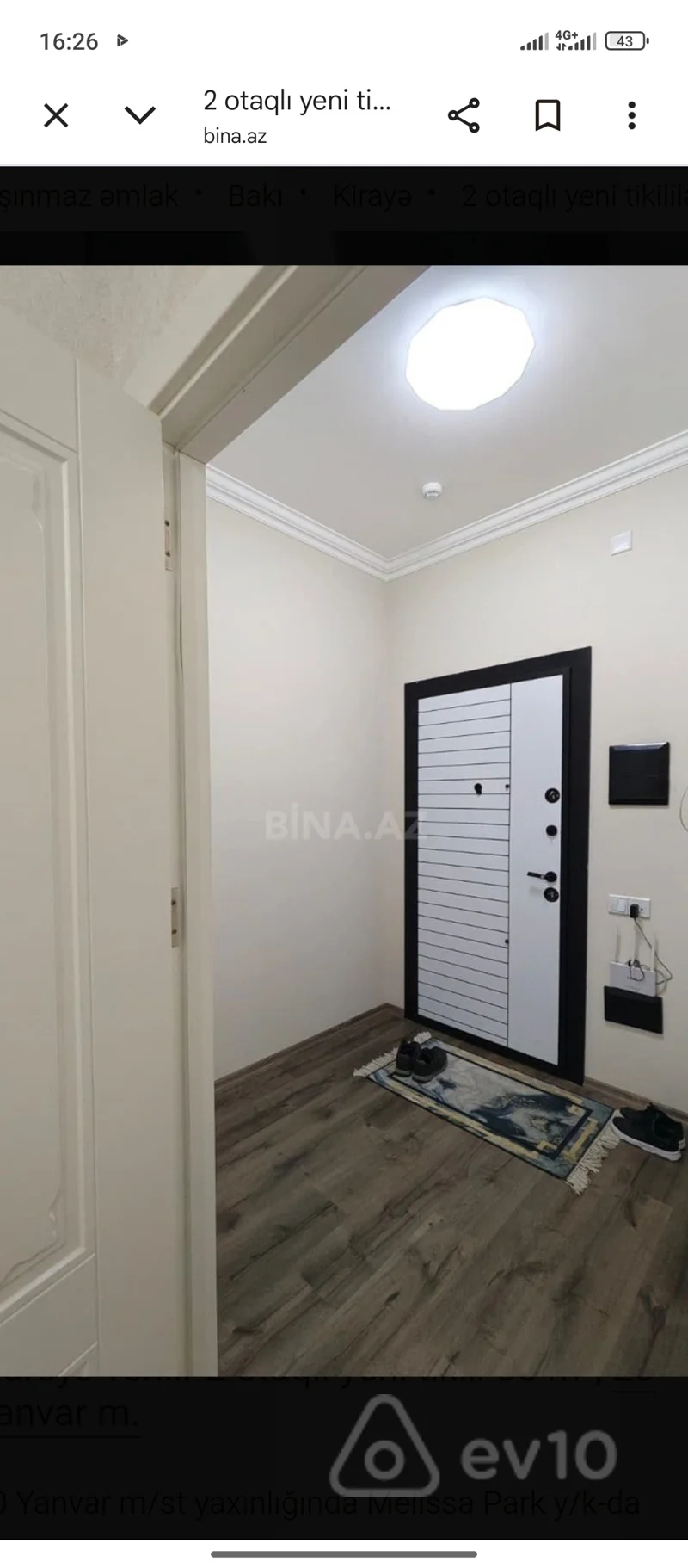2 otaqlı mənzil, 55 m², 20 yanvar — kirayə — Mənzil, Bakı (9)