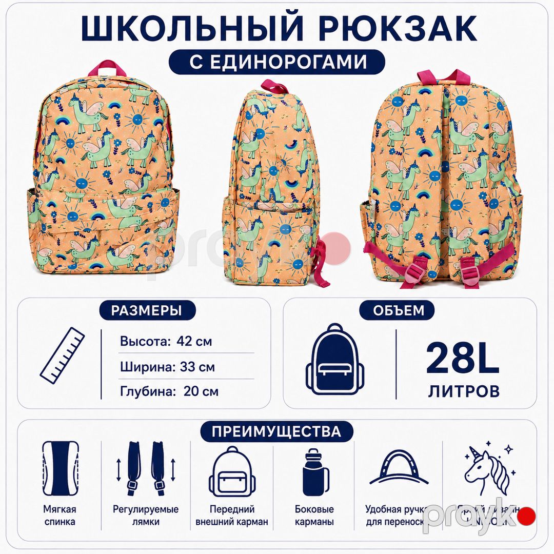 Məktəb çantası 12279, narıncı, 28 l — Mallar, Bakı (2)
