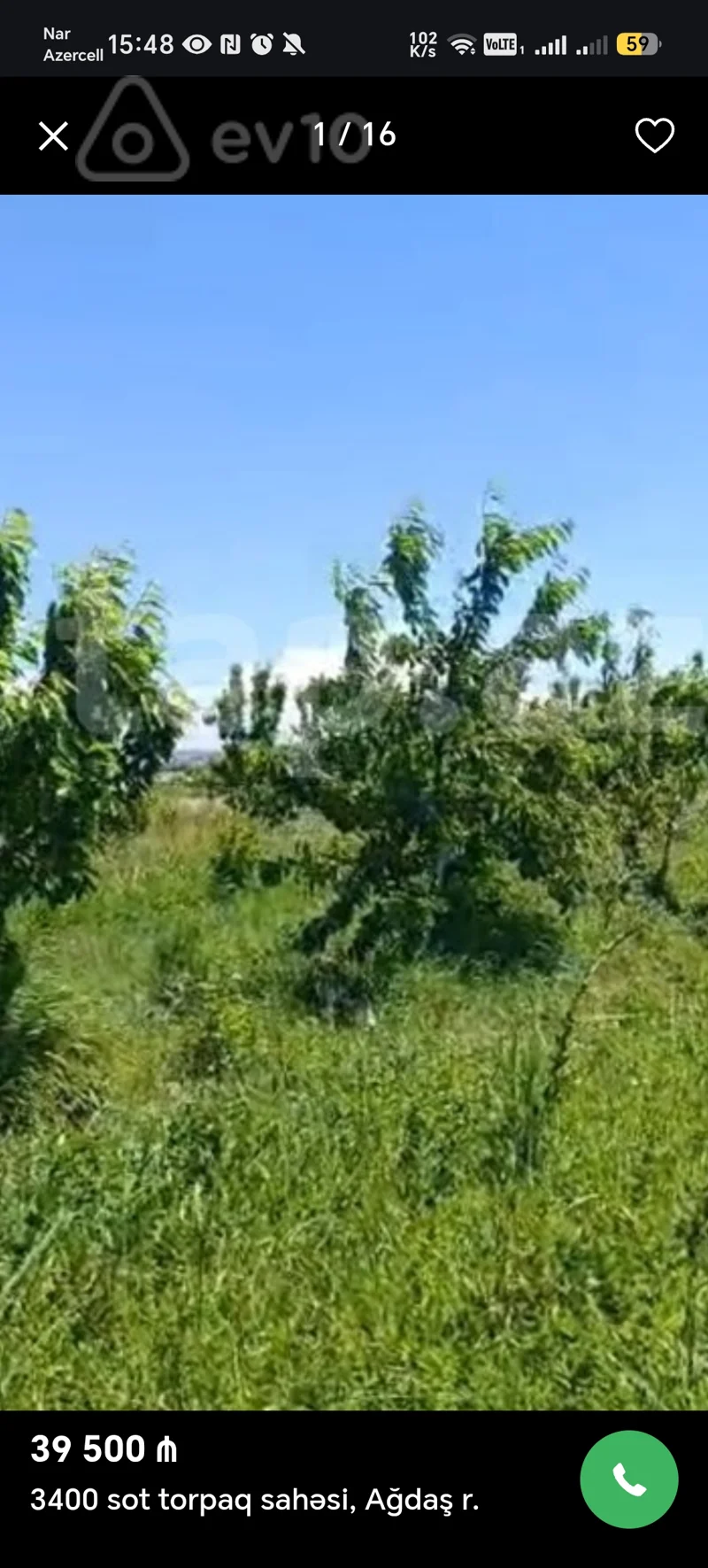 Torpaq sahəsi, 2.4 sot, Uzun oba kendi, Xaçmaz — Xaçmaz