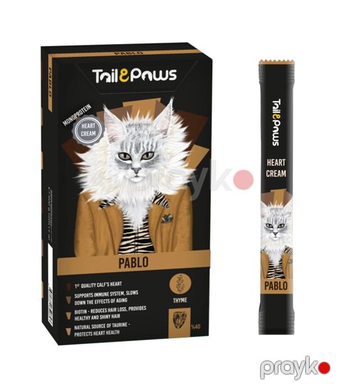 Pişiklər üçün maye məzə Tail Paws Pablo Heart Cream, 15 q — Bakı