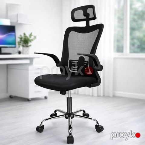 Ofis üçün kreslo Deli 4925, eko dəri/parça, qara, 130 sm — Bakı
