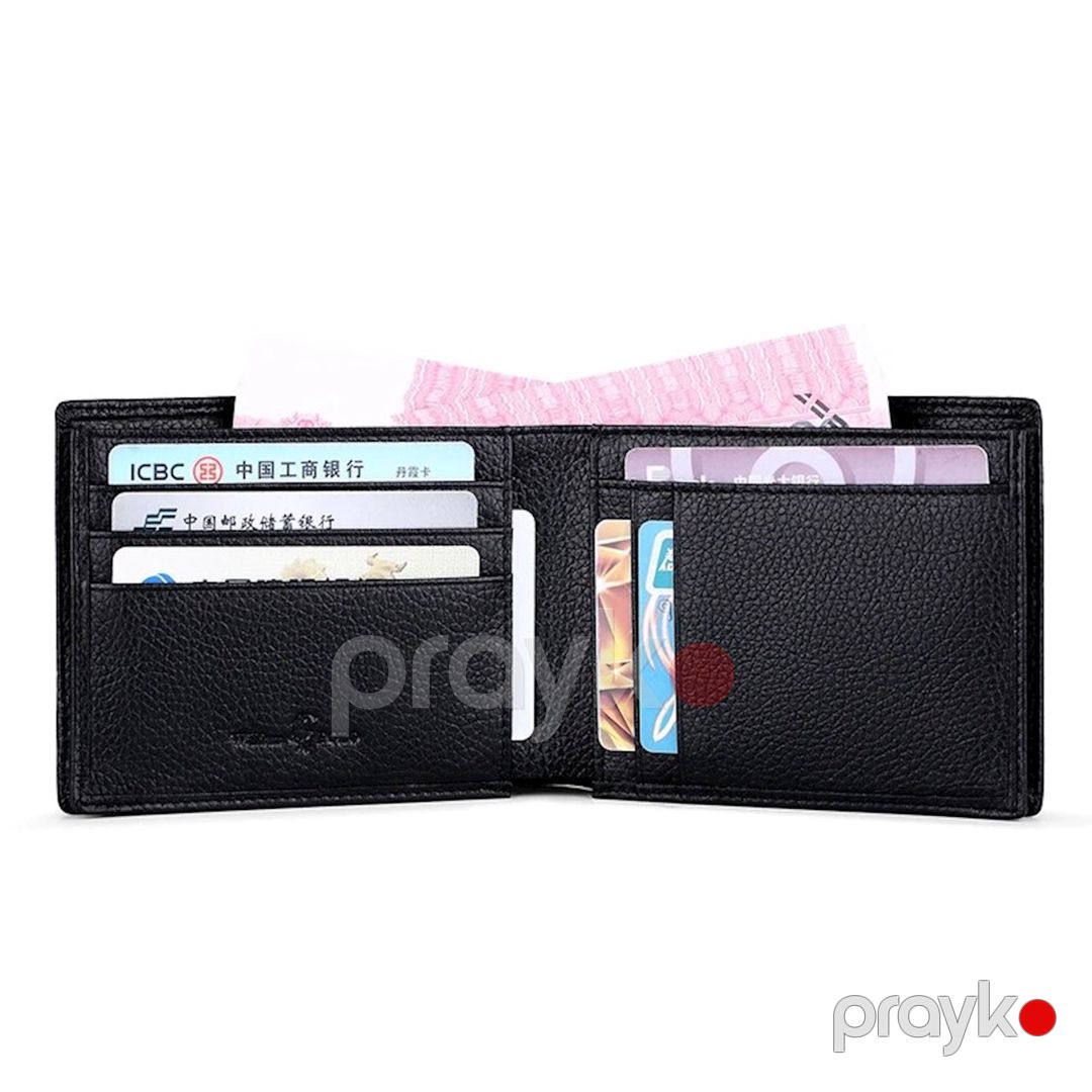Kişi üçün pulqabı dəri William Polo POLO201502 Qara — Mallar, Bakı (3)