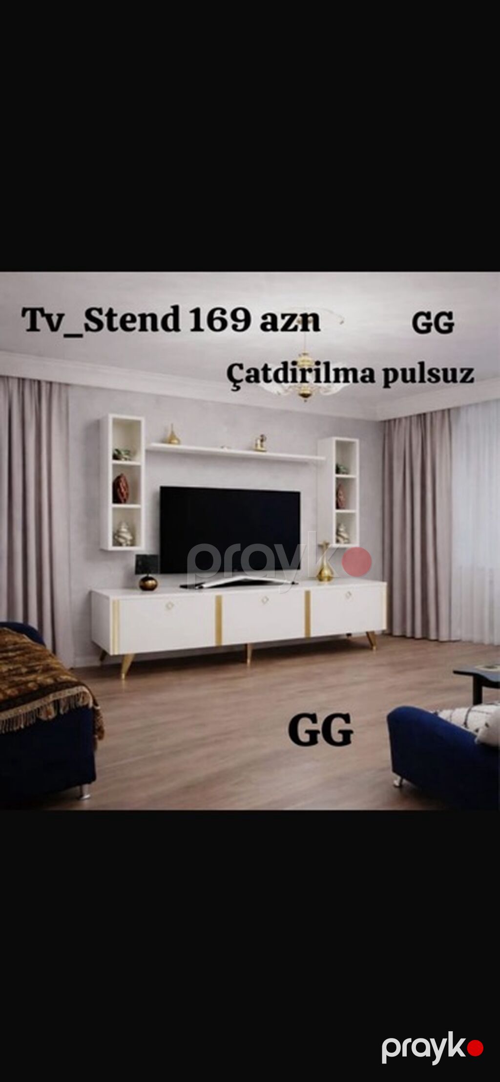 TV stendləri – müasir dizayn, bir neçə rəng və fakturada modellər: - 2 — Televizor altlıqları və standlar, Bakı (2)