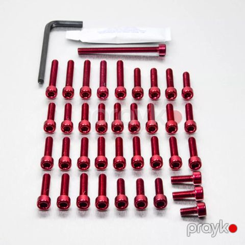 Bərkitmə dəsti mototexnika üçün Pro-Bolt EKA420R, alüminium, qırmızı — Bakı