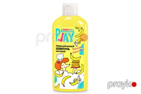 Şampun Animal Play Sweet "Банановый панкейк" Hipoallergik, itlər üçün, 300 ml — Bakı