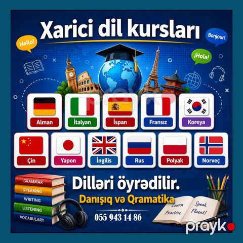 Xarici Dil Kursları 14 Dil Bir ünvanda — Bakı