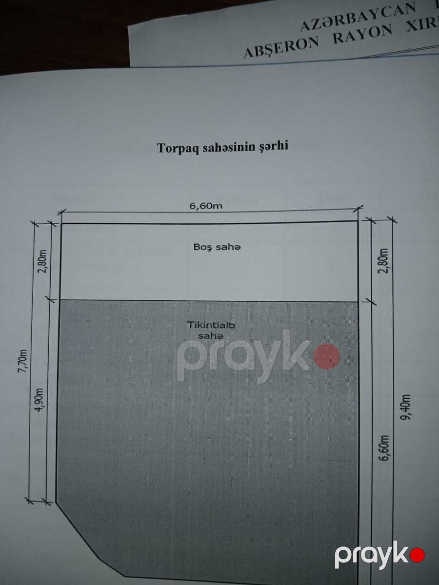 Satılır 2 otaqlı həyət evi/bağ evi 50 m² — Ev, villa, Xırdalan (12)