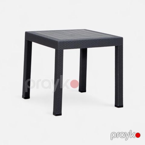 Bağ üçün masa 2236643, antrasit, plastik, 90x90x75 sm — Bakı