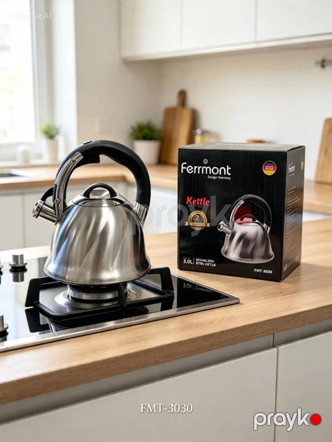 Çaydan Ferrmont SU-LI0303 FMT3030, 3000 ml, paslanmayan polad, gümüşü — Bakı