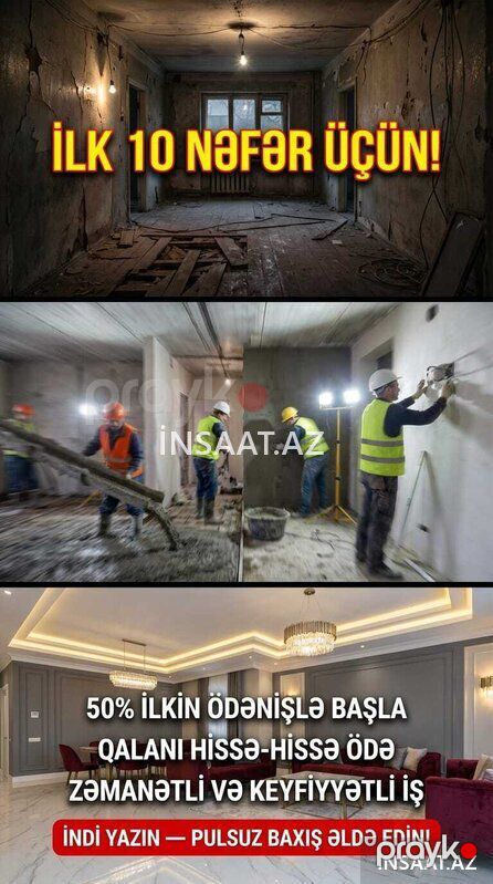 Qaba tikinti 250 den baslayan qiymetler — Bakı