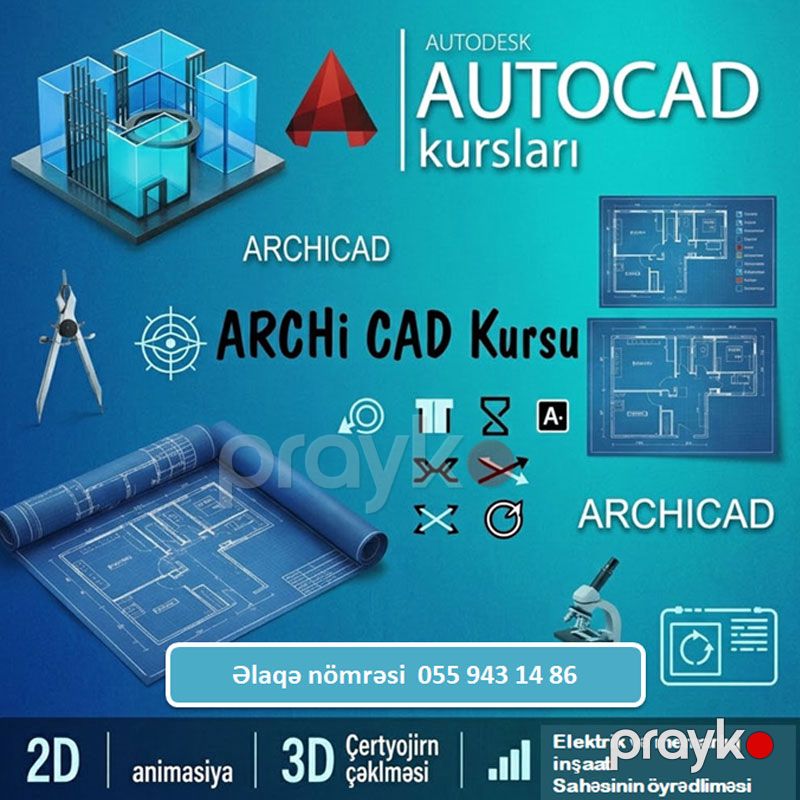 AutoCad ArchiCad üzrə peşəkarlar yetişdiririk — Dizayn, rəssamlıq, Bakı (2)