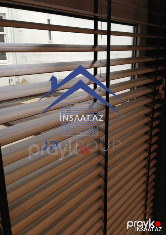 Taxta-aliminium jalüz — Pəncərələr, qapılar, balkonlar, Bakı (2)