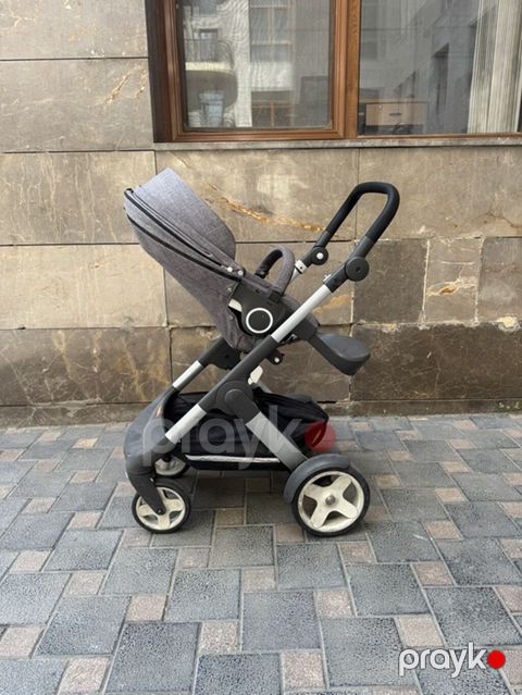 Stokke Scoot uşaq arabası(0-4 yaş qeder) - Rəng: tünd boz (melanj) — Bakı