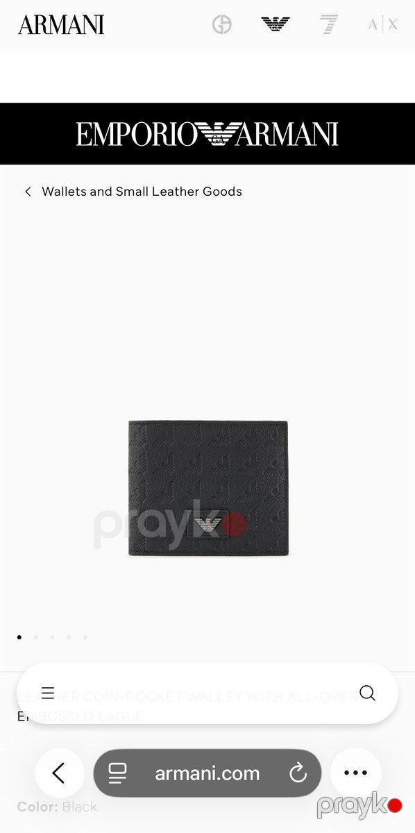 Portmone Emporio Armani — Şəxsi əşyalar, Bakı (5)