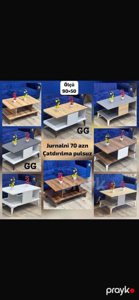 Düz masa, Açılmayan, Təkərsiz, Teksturalı laminat, Zəmanətsiz, Pulsuz quraşdırılma — Bakı