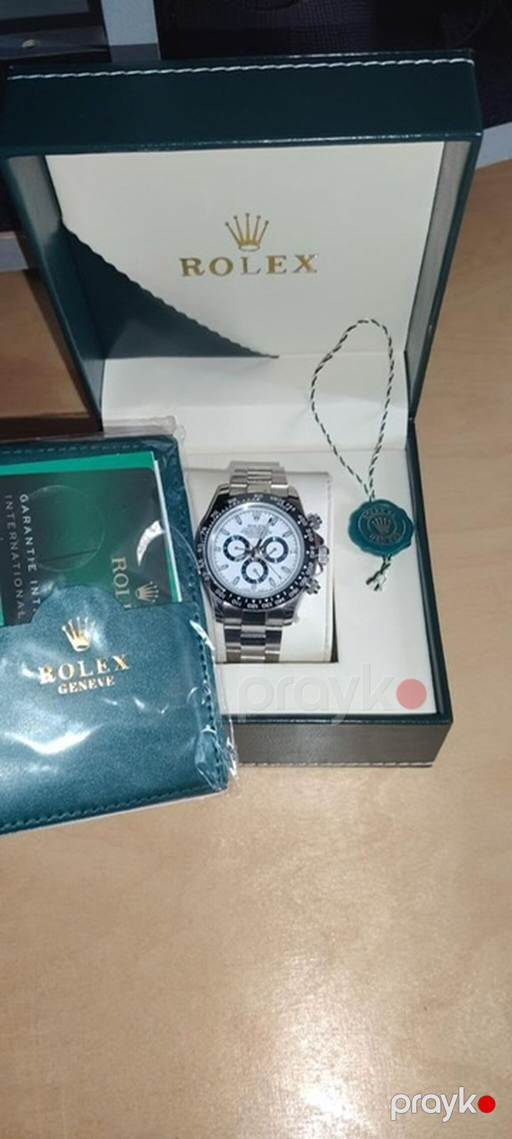 Rolex Cosmograph Daytona (ağ siferblat, qara bezel). Barter yada — Qol saatları, Bakı (3)